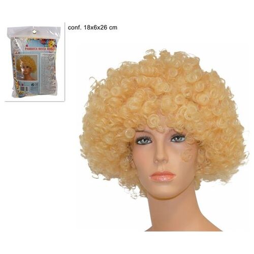 Αποκριάτικη περούκα afro ξανθιά