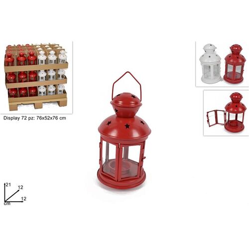 Φαναράκι για ρεσώ σε κόκκινο χρώμα 21x12x12cm
