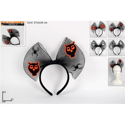 Στέκα μεταμφίεσης Halloween με βέλο σε μαύρο χρώμα