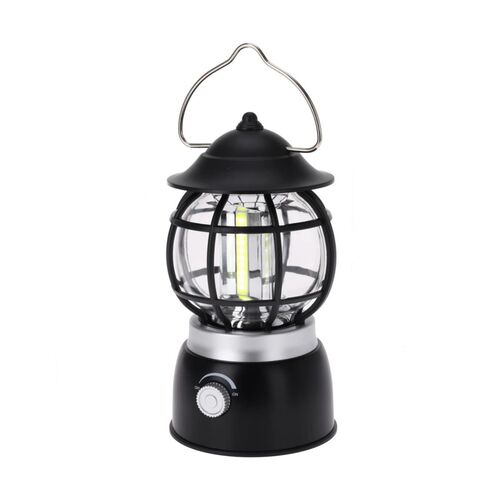 Φαναράκι LED για κάμπινγκ μαύρο 10.5x19cm