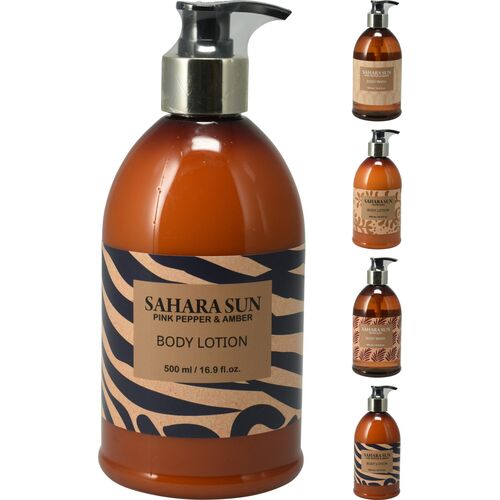 Κρέμα σώματος σε μπουκάλι με ντισπένσερ Pink Pepper & Amber 500ml