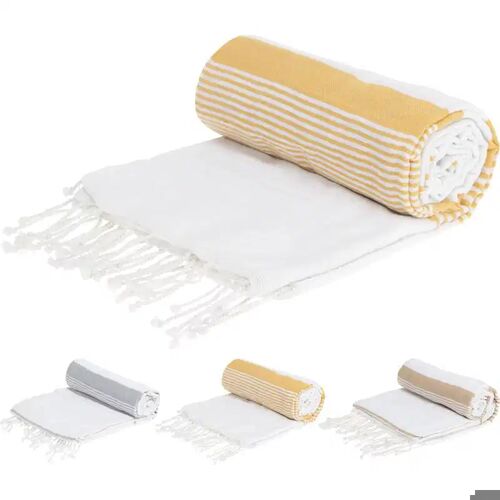 Πετσέτα χαμάμ βαμβακερή σε κίτρινο χρώμα 150x220cm