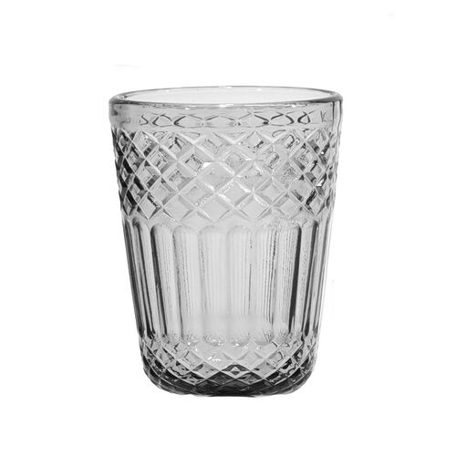 Σετ γυάλινα ποτήρια 6 τεμάχια 300ml σε γκρι χρώμα