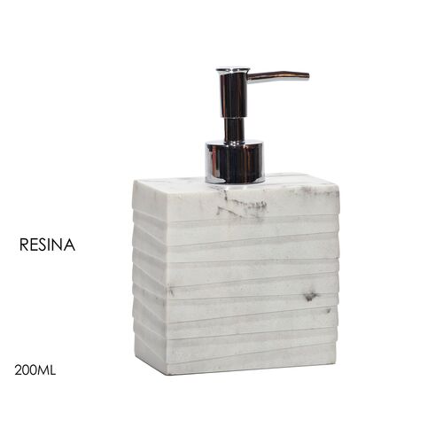 Ντισπένσερ για σαπούνι χεριών μπάνιου από μάρμαρο σε γκρι χρώμα
