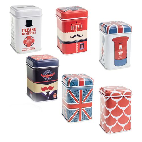 Μεταλλικό κουτί αποθήκευσης και διακόσμησης κόκκινο