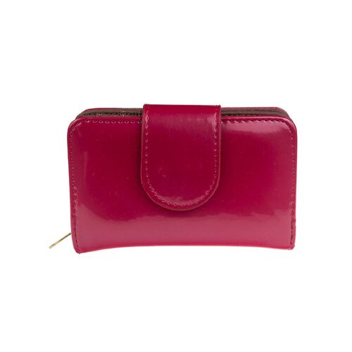 Πορτοφόλι γυναικείο λουστρίνι χρυσό 15x10x5cm