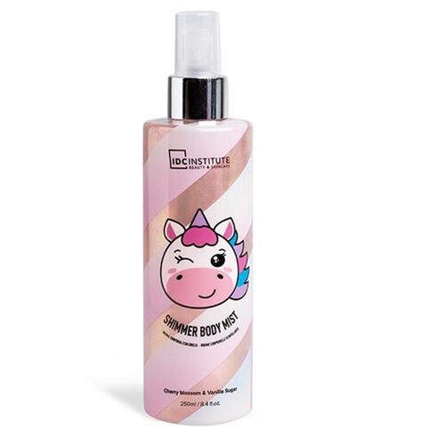 IDC Institute Unicorn Shimmer Body Mist Spray Cherry Blossom & Vanilla Sugar 250ml
