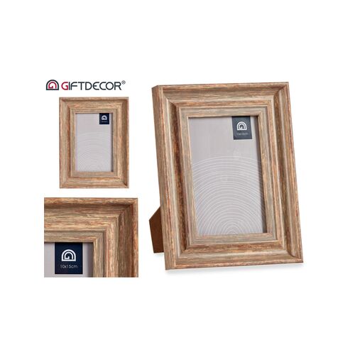 GiftDecor Κορνίζα με εφέ ξύλου 10x15cm