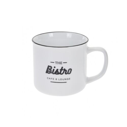 Πορσελάνινη λευκή κούπα " Bistro" 320ml
