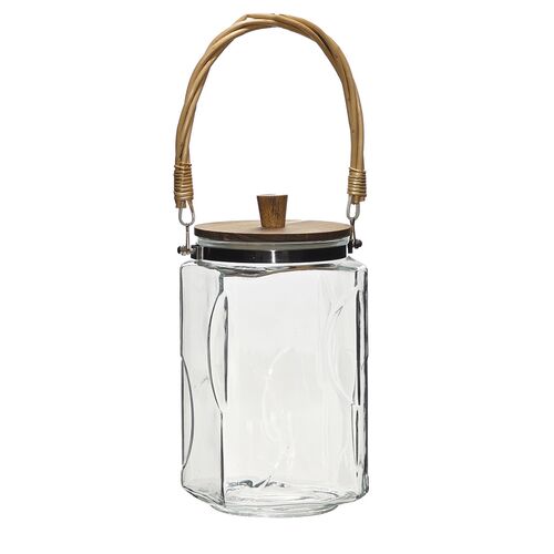 Γυάλινο βάζο 220ml με καπάκι