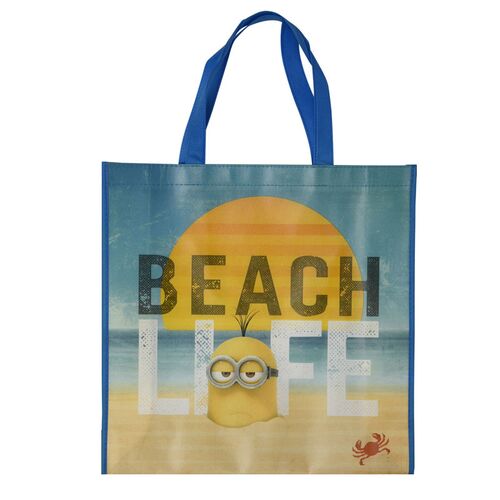 Τσάντα για ψώνια πολλαπλών χρήσεων Minions Beach Life
