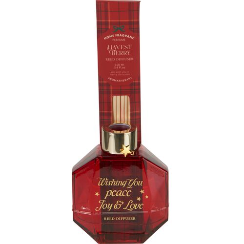 Αρωματικό χώρου γυαλί 100ml 8x3x10cm πράσινο κόκκινο