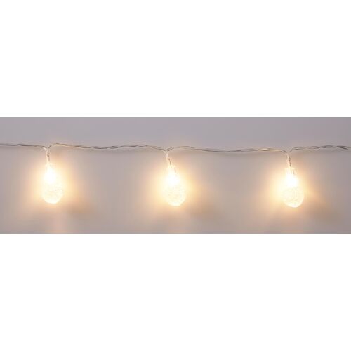 Χριστουγεννιάτικα λαμπάκια σε αλυσίδα με led θερμό λευκό φως 30cm