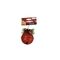 Χριστουγεννιάτικο στολίδι κόκκινο κουδουνάκι με γκλίτερ 8cm