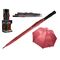 Ομπρέλα μπαστούνι χειροκίνητη ροζ