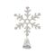 Χριστουγεννιάτικο στολίδι κορυφή με λευκό βαμβάκι σε 3 σχέδια 20x25cm