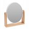 Επιτραπέζιος καθρέφτης διπλής όψης με βάση από μπαμπού σε 2 σχέδια 18x4.5x21cm