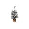 Δέντρο χριστουγεννιάτικο χιονισμένο με ξύλινη βάση με ύψος 49cm