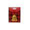 Χριστουγεννιάτικη σακούλα δώρου με σκωτσέζικο καρώ σε κόκκινο χρώμα και καμπανούλα 12,5x16,5x6cm