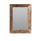 Διακοσμητικός καθρέφτης τοίχου ορθογώνιος με πλαίσιο από ξύλο teak 50x70cm