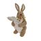 Πασχαλινό διακοσμητικό κουνελάκι λούτρινο σε μπεζ χρώμα 27x17x11cm
