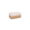 Καλάθι μικρό από bamboo και λινό σε φυσικό χρώμα 24x14x12cm