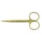 Ψαλιδάκι inox με πολύ λεπτές άκρες για λεπτομέρειες σε Χρυσό χρώμα 9cm